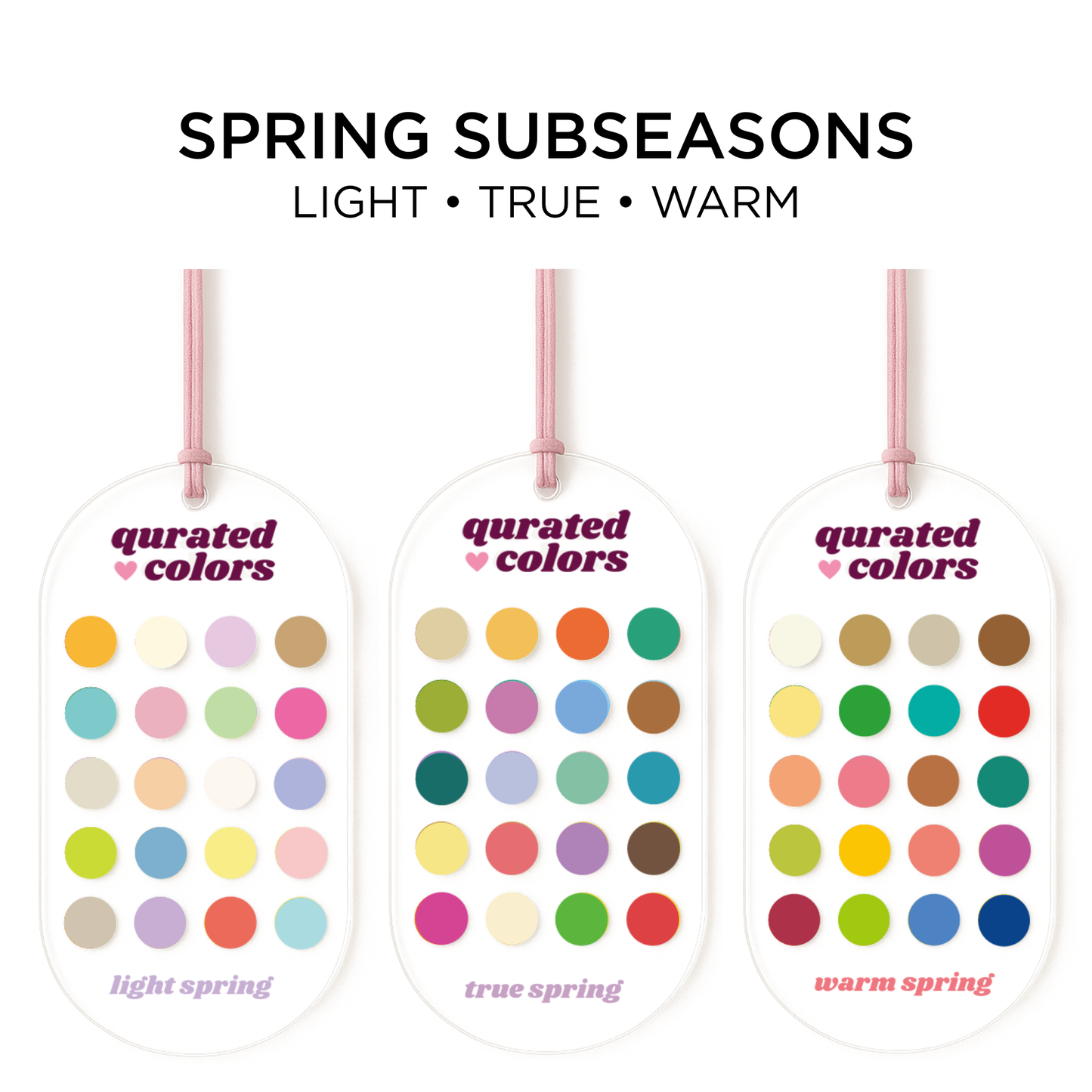 Seasonal Color Guide – Acrylic Swatch Card