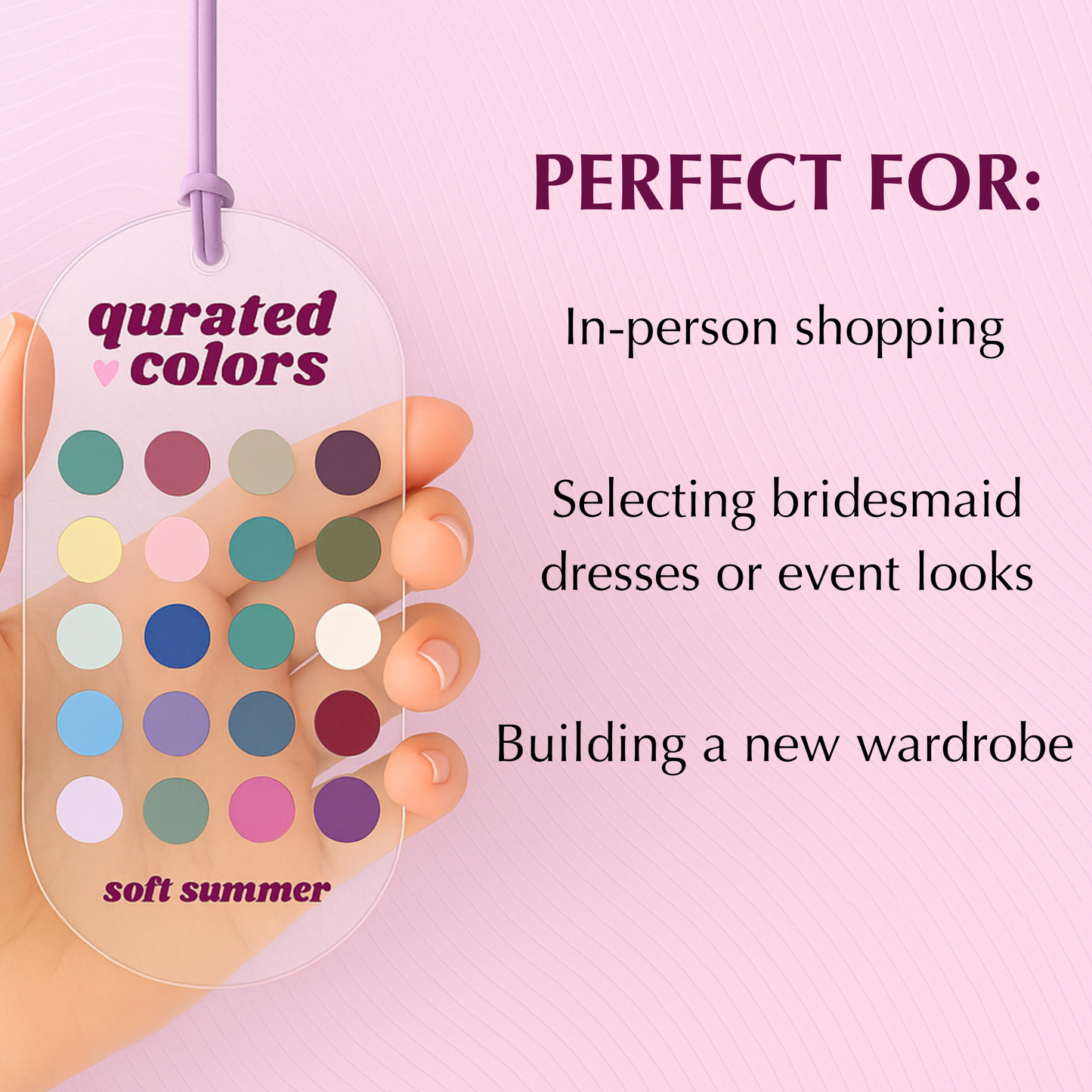 Seasonal Color Guide – Acrylic Swatch Card