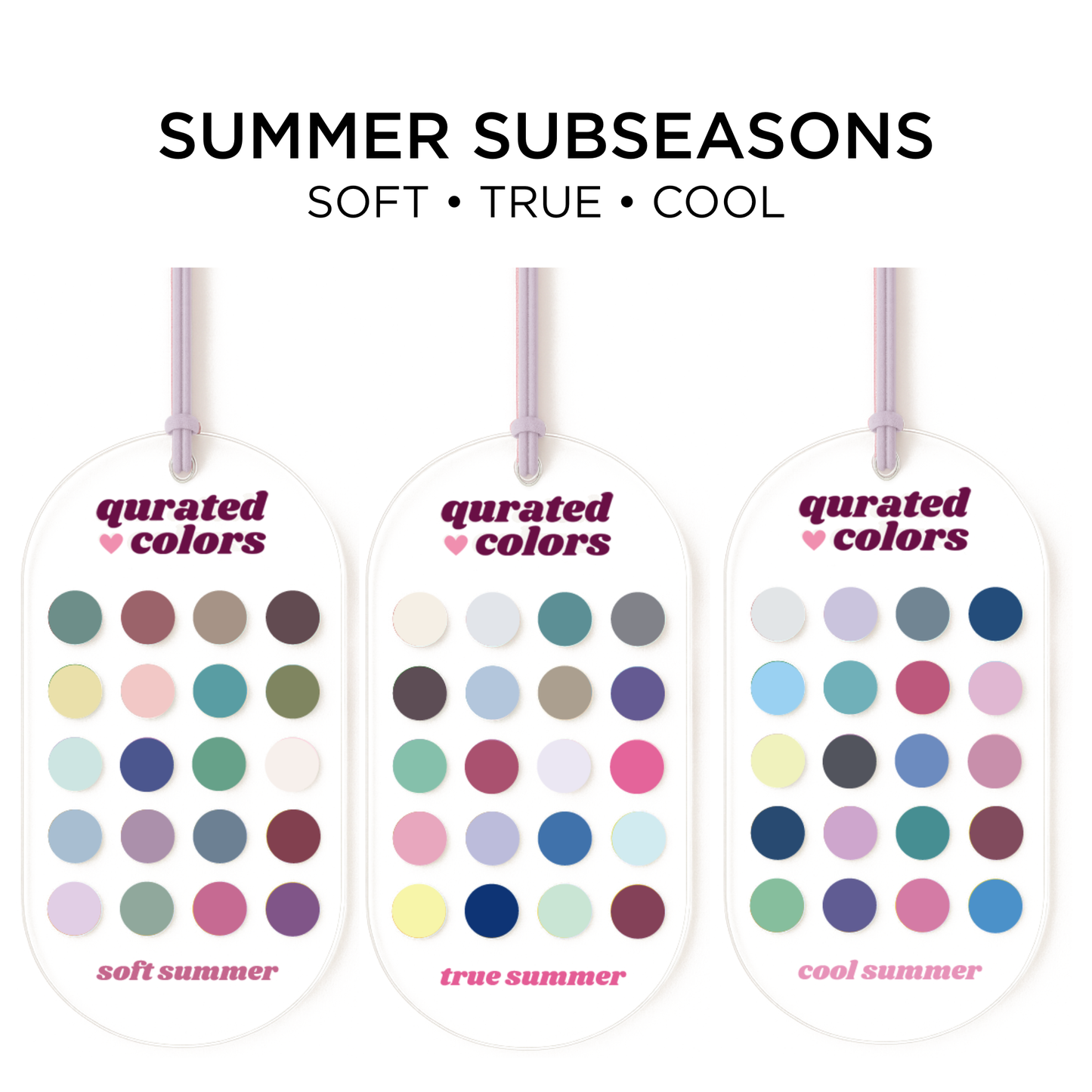 Seasonal Color Guide – Acrylic Swatch Card
