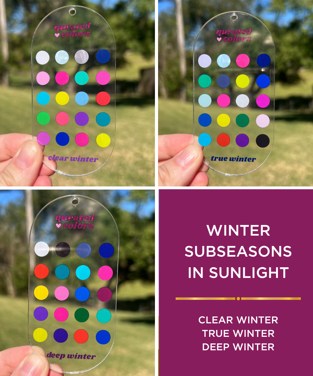 Seasonal Color Guide – Acrylic Swatch Card