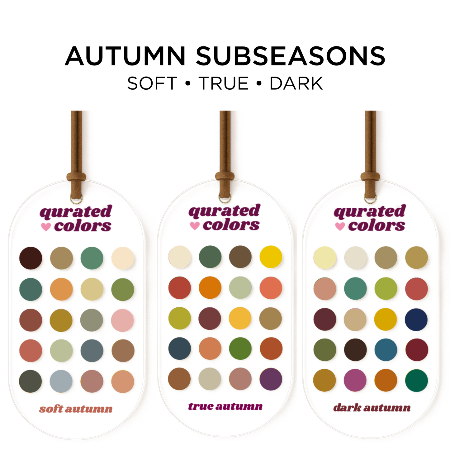 Seasonal Color Guide – Acrylic Swatch Card