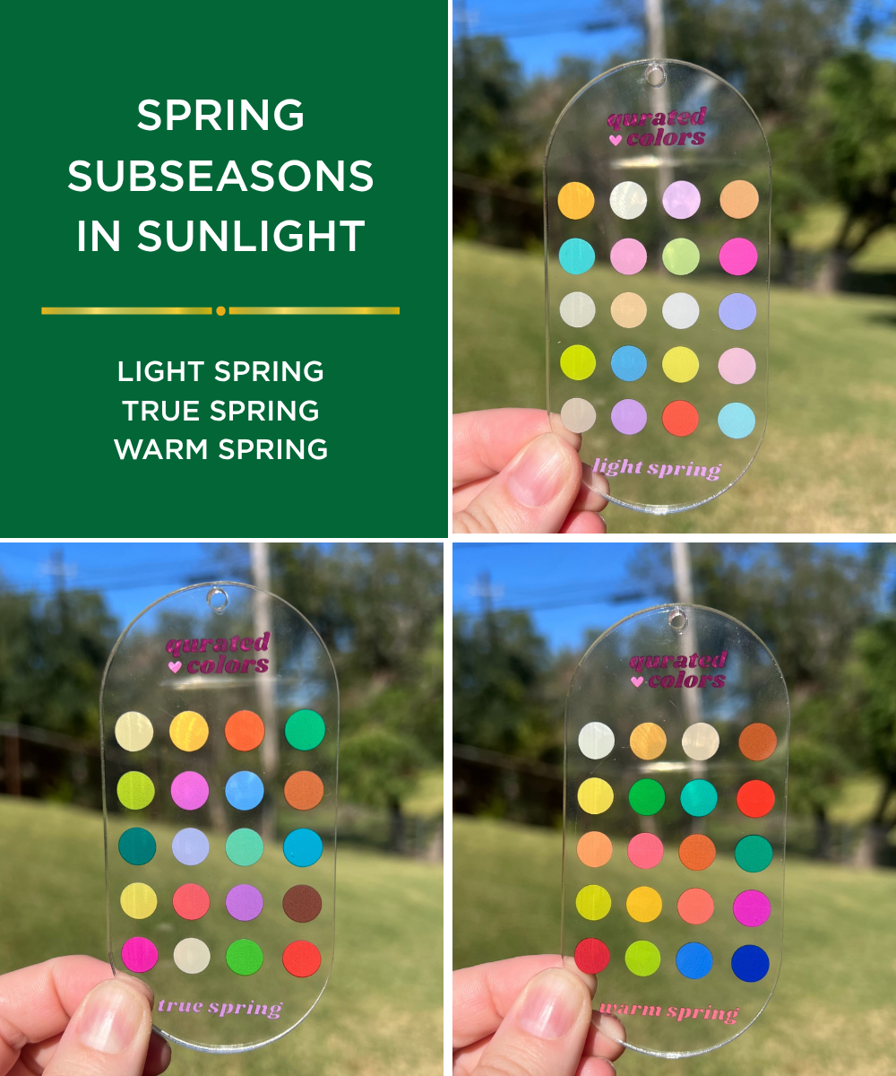 Seasonal Color Guide – Acrylic Swatch Card