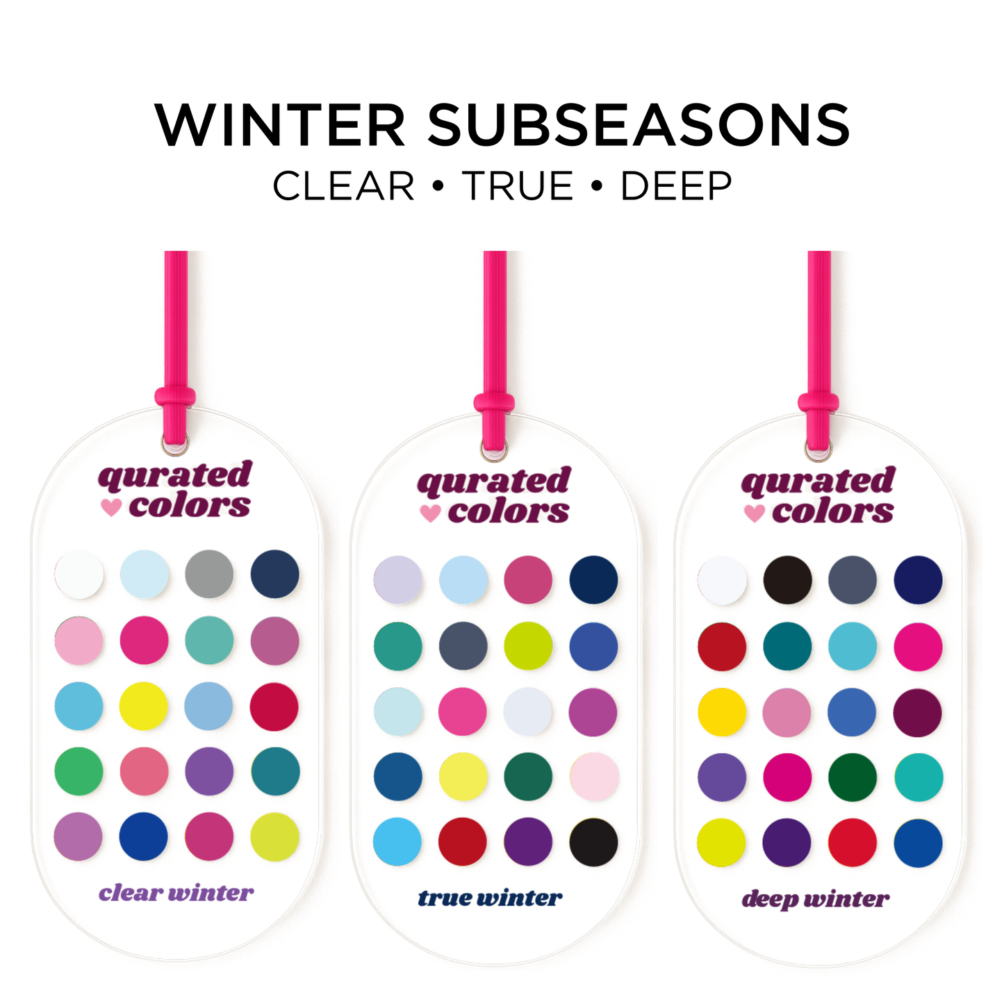 Seasonal Color Guide – Acrylic Swatch Card