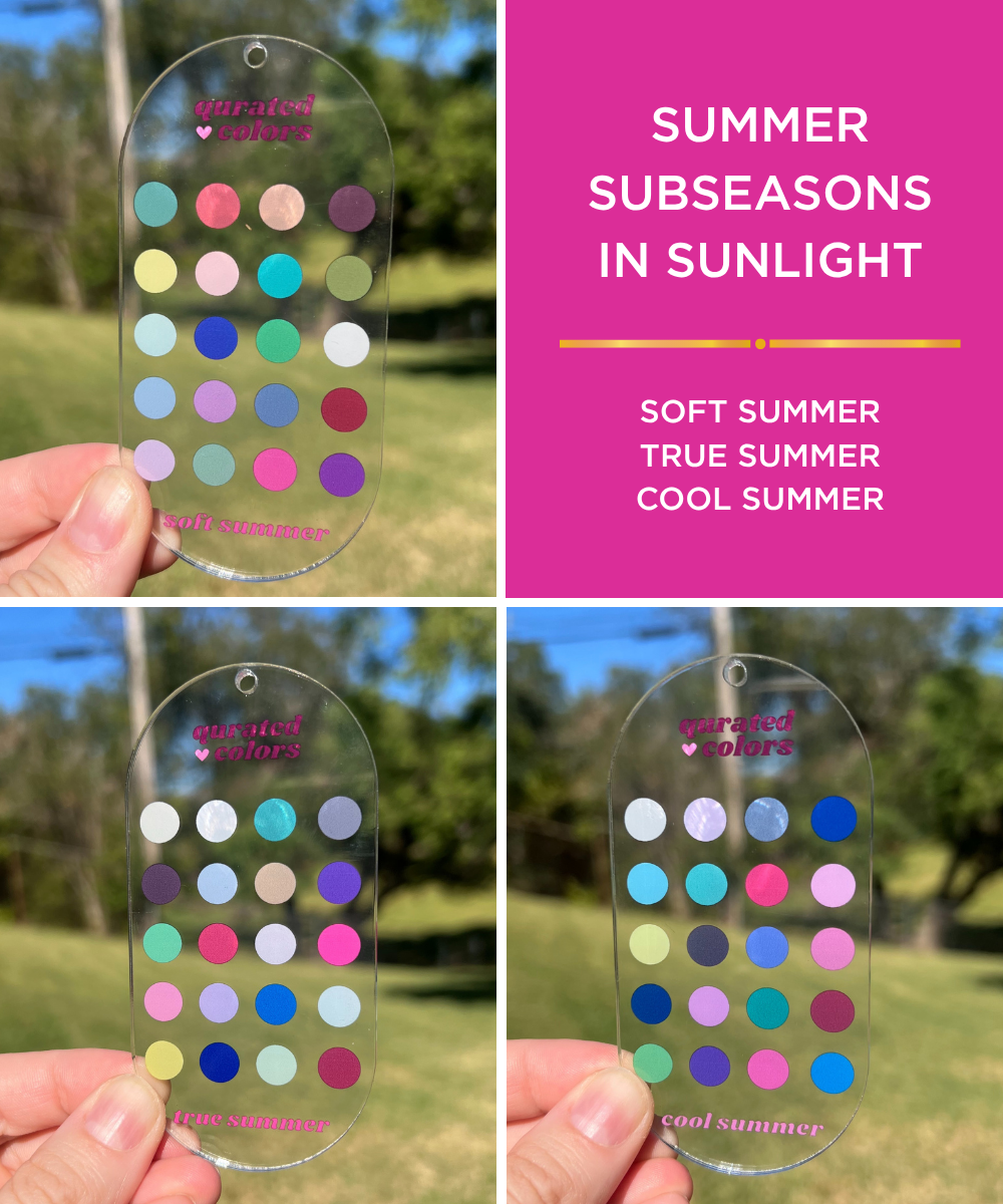 Seasonal Color Guide – Acrylic Swatch Card