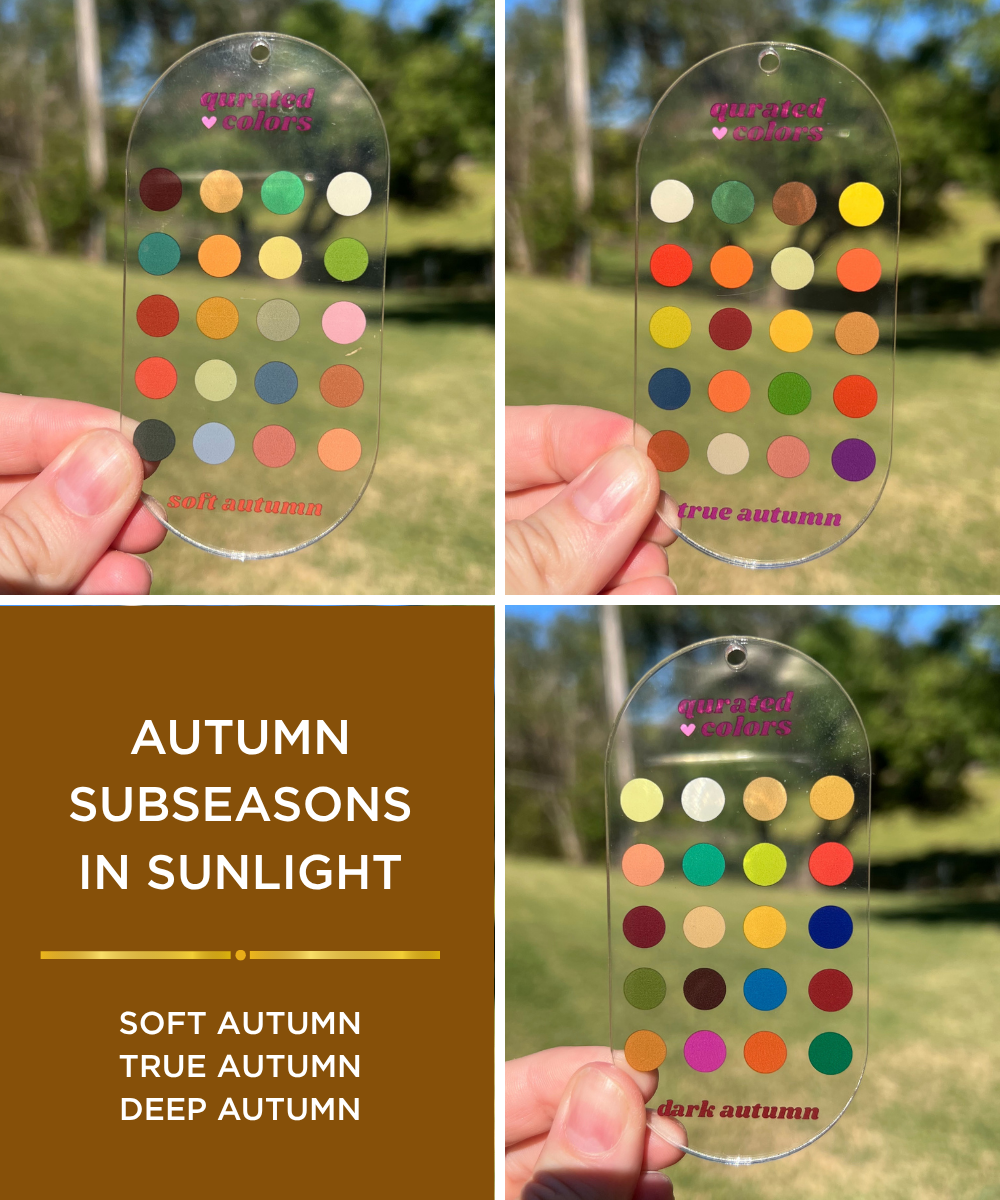 Seasonal Color Guide – Acrylic Swatch Card