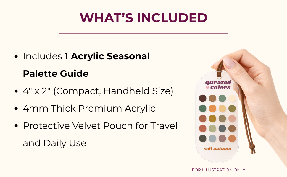 Seasonal Color Guide – Acrylic Swatch Card