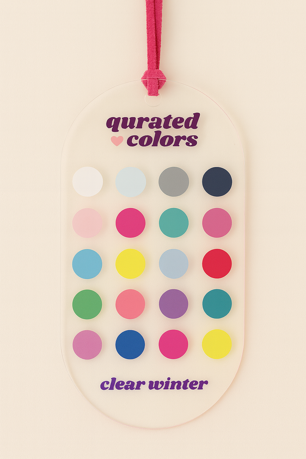 Seasonal Color Guide – Acrylic Swatch Card