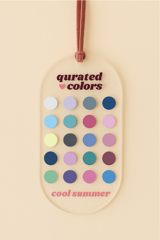 Seasonal Color Guide – Acrylic Swatch Card