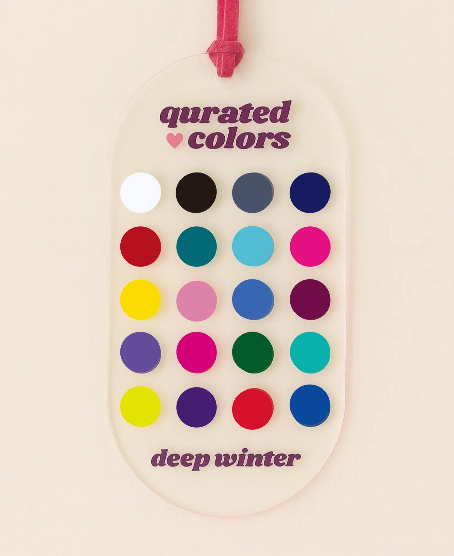 Seasonal Color Guide – Acrylic Swatch Card