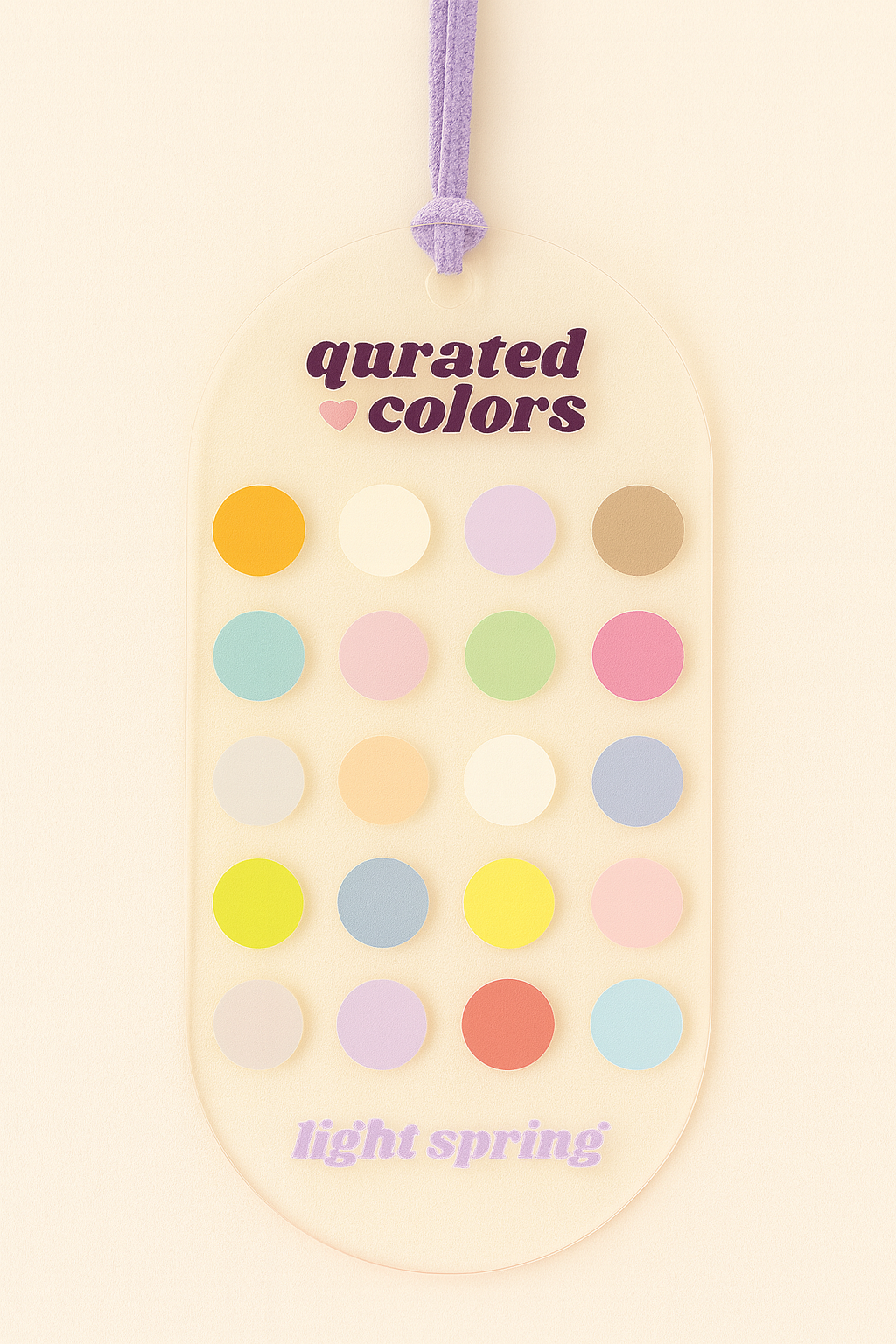 Seasonal Color Guide – Acrylic Swatch Card