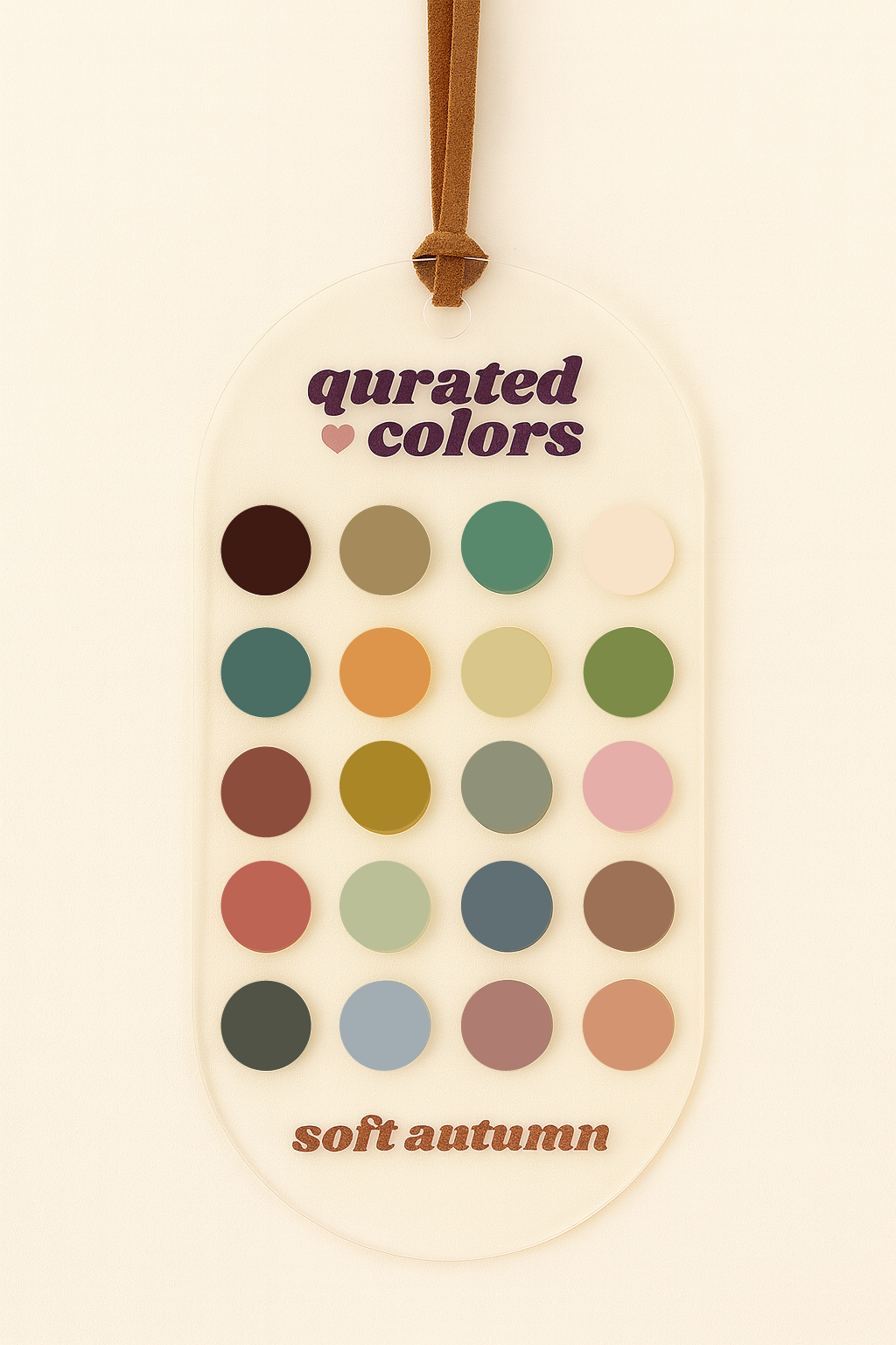 Seasonal Color Guide – Acrylic Swatch Card