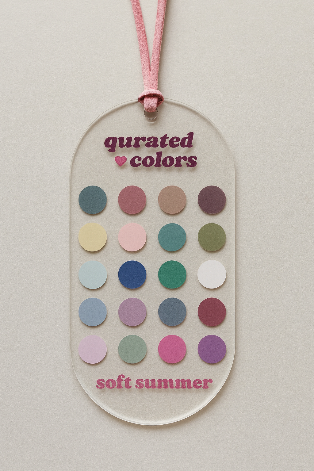 Seasonal Color Guide – Acrylic Swatch Card