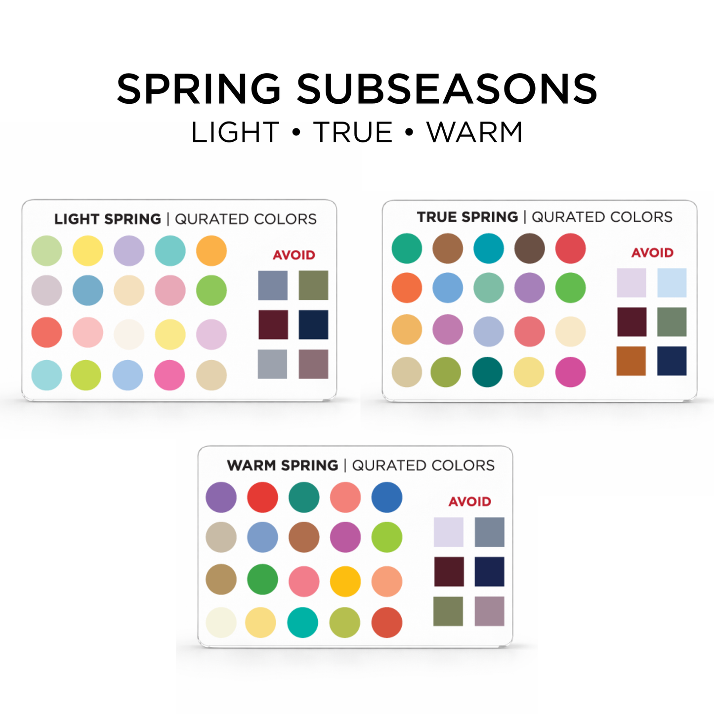 Credit Card Seasonal Color Guide