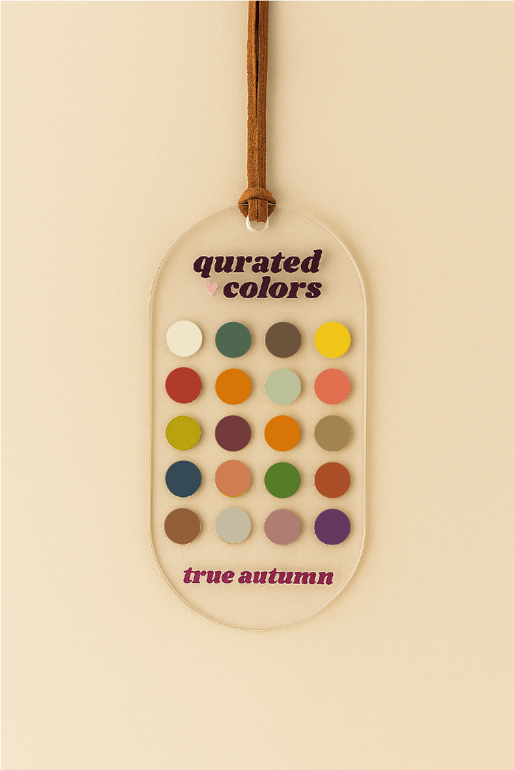 Seasonal Color Guide – Acrylic Swatch Card