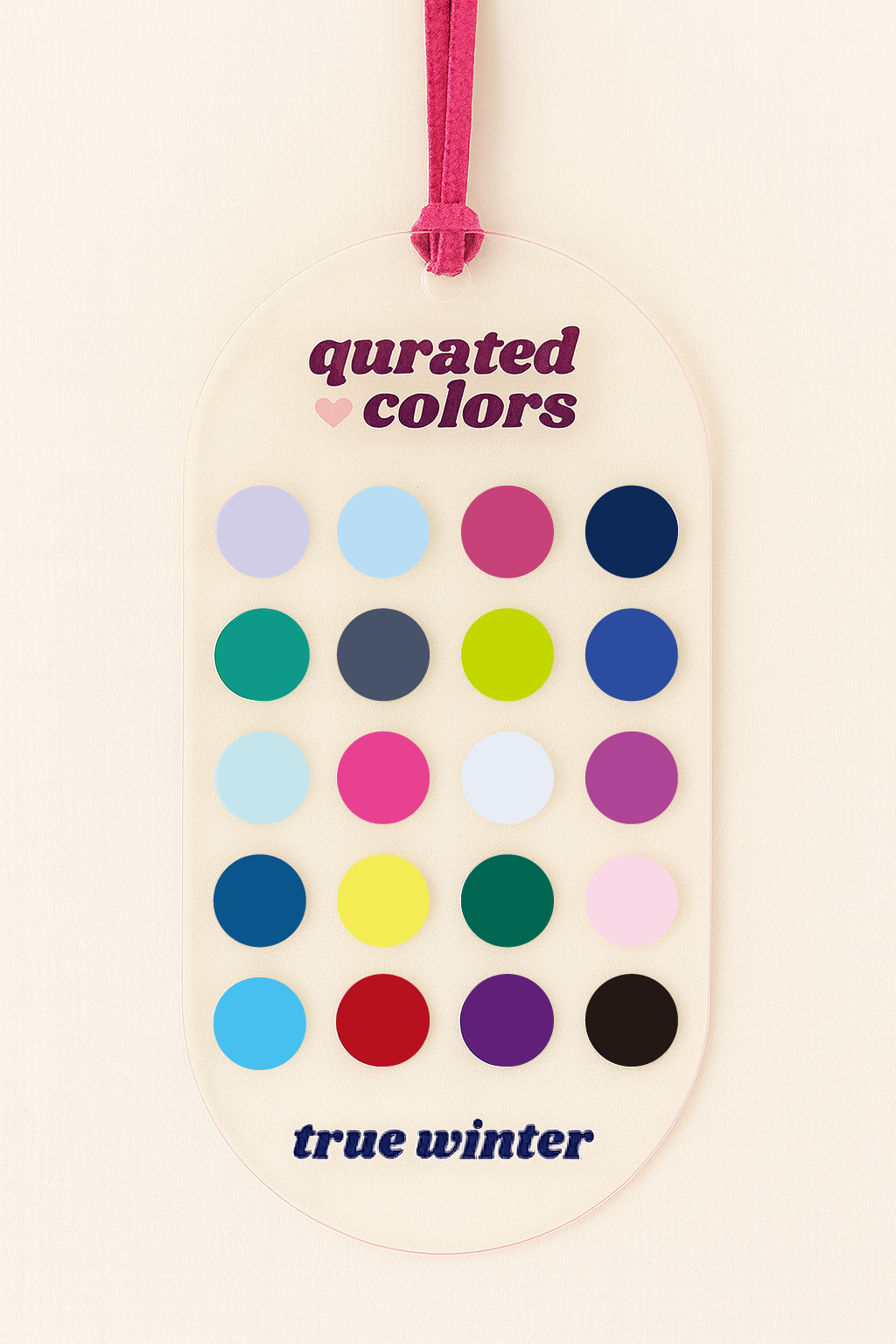 Seasonal Color Guide – Acrylic Swatch Card