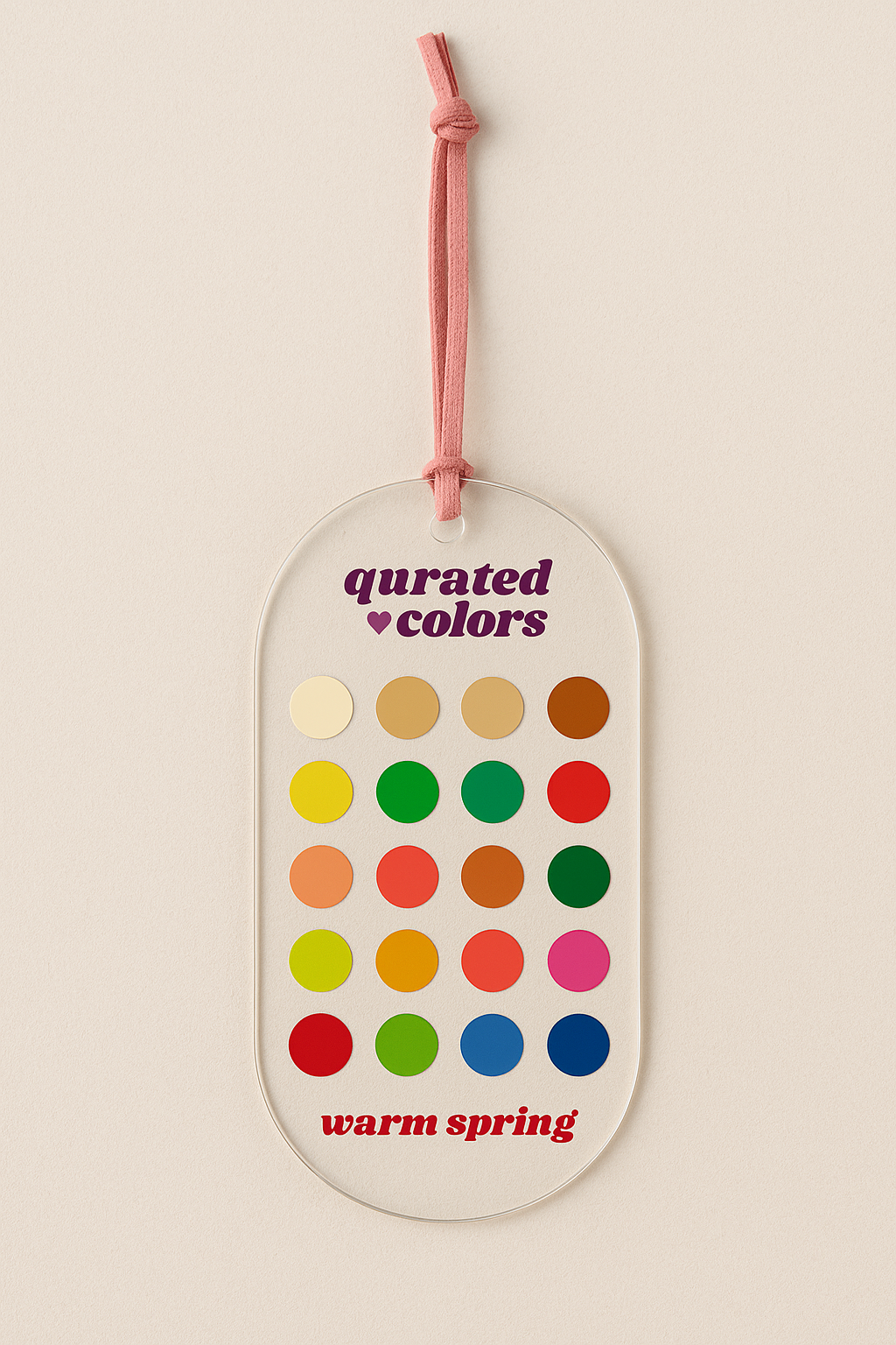 Seasonal Color Guide – Acrylic Swatch Card