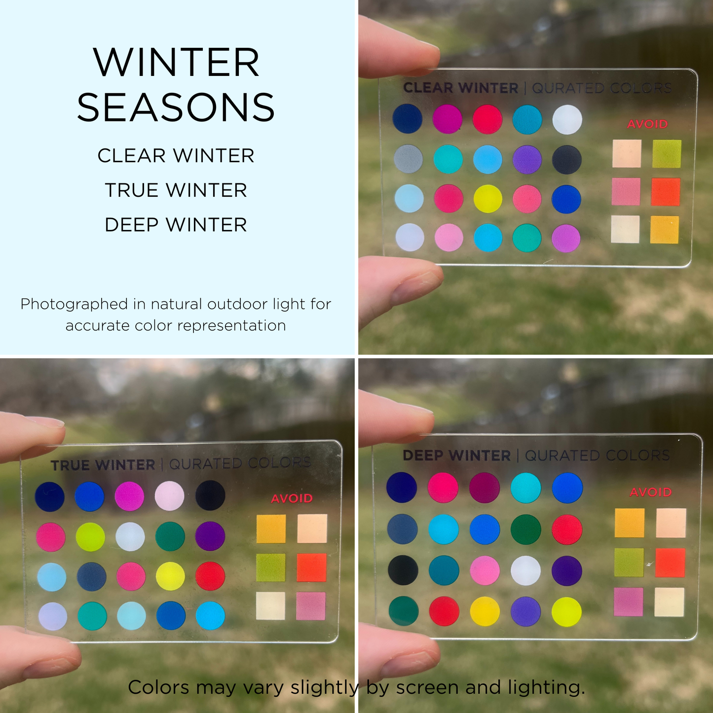 Credit Card Seasonal Color Guide