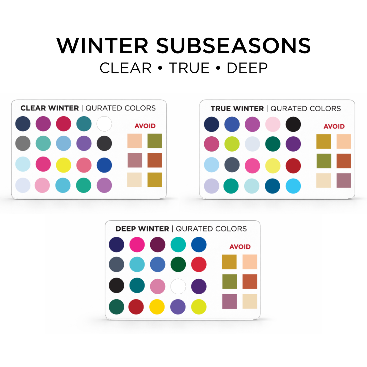 Credit Card Seasonal Color Guide