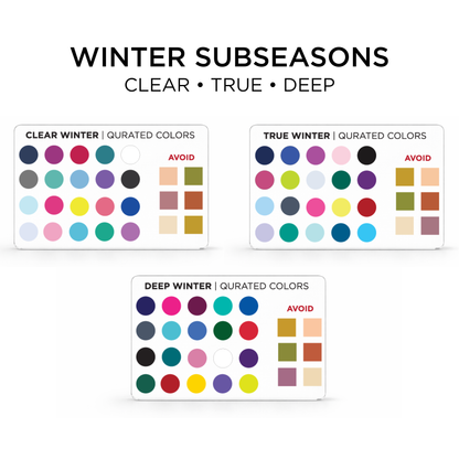 Credit Card Seasonal Color Guide